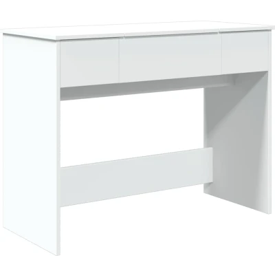 Afbeelding van vidaXL Kaptafel met spiegel 100x45x76 cm wit