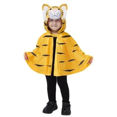 Afbeelding van Spooktacular Creations Halloween baby uniseks kostuum met gele tijgercape, unisex 1218