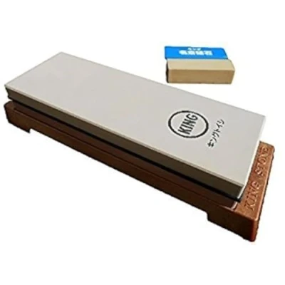 Afbeelding van Koning Japanse Grit 1000/6000 Combinatie Slijpsteen KW 65 en #8000 Nagura Steen: Bundel 2 Items