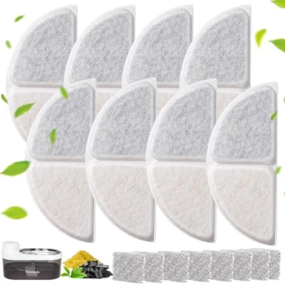 Afbeelding van Gimars Pet Water Fountain Filter Cotton 8 piece set