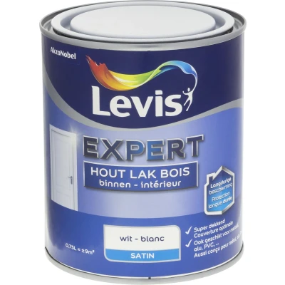 Afbeelding van Levis Expert Lak Binnen Zijdeglans 0,75l Wit