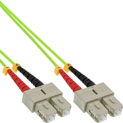 Afbeelding van InLine Glasvezel optische duplexkabel SC/SC 50/125um OM5 10m (CAT6, 10 m), Netwerkkabel