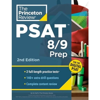 Afbeelding van Princeton Review PSAT 8/9 Prep, 2nd Edition: 2 Practice Tests + Content Strategies for the Digital