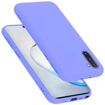 Afbeelding van Cadorabo Hoesje geschikt voor Samsung Galaxy NOTE 10 Case in LIQUID LICHT PAARS Beschermhoes TPU silicone Cover