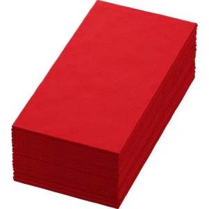Afbeelding van 360x Duni Servet Airlaid 40cm rood 1/8 vouw