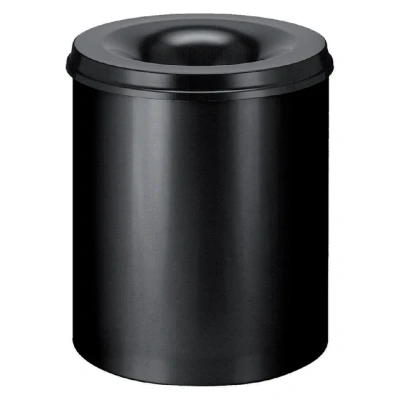Afbeelding van Papierbak vlamdovend 80ltr zwart