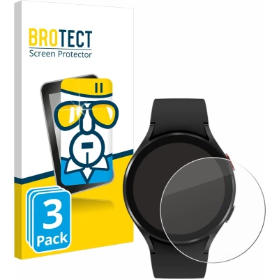 Afbeelding van BROTECT Glas Screenprotector voor Samsung Galaxy Watch 4 (44mm) Gehard Beschermglas 9H (3 Stuks)