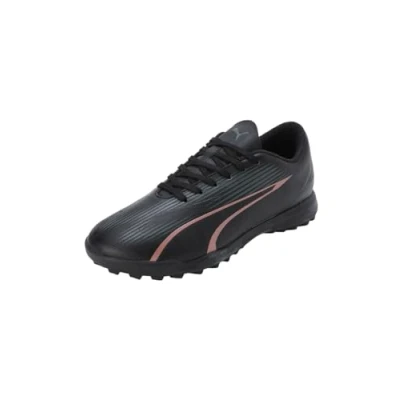 Afbeelding van Puma Ultra PLAY TT JR Unisex Voetbalschoenen voor kunstgras kinderen, Maat: 28, Black/copper rose Kunststof