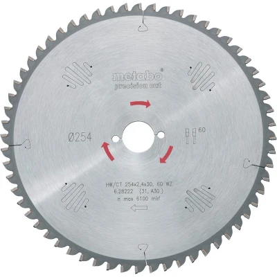 Afbeelding van Metabo 628042000 Cirkelzaagblad 220 mm 1 stuk(s)
