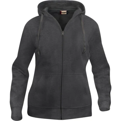 Afbeelding van Clique Basic Hoody Full Zip Women 021035 Antraciet Melange XS