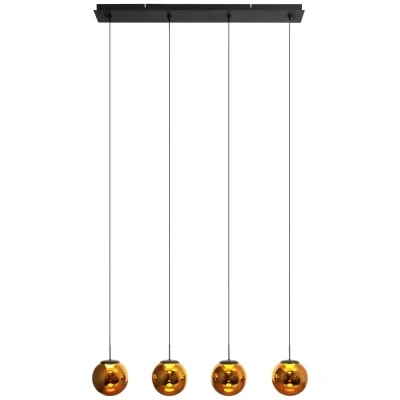 Afbeelding van ECO Light ALTAIR 9540 S 4 AM LED hanglamp vast ingebouwd 40 W Amber