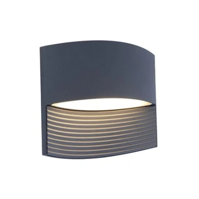 Afbeelding van Lutec Lotus 5193201118 LED buitenlamp (wand) 11 W Grijs