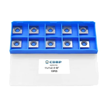 Afbeelding van CDBP Hout Draaien Gereedschap Carbide Getipt 11x11x2,0 Mm Vierkante Cutter Inserts Voor draaibeitels en Houtbewerking Draaibank Tool, 10 stks