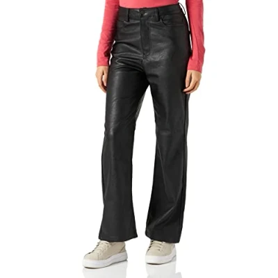 Afbeelding van JACK &amp; JONES Dames Jxkenya Hw Stra Faux Leat Pant Noos, Zwart/Patroon: Croc, XS