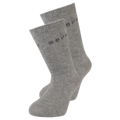 Afbeelding van Esprit FOOT LOGO 2PACK UNI Sokken voor kinderen, Maat: 27 30, Light greymelange