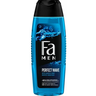Afbeelding van 6x Fa Men Douchegel en Shampoo Perfect Wave 250 ml