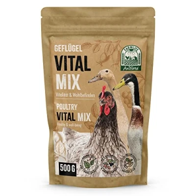 Afbeelding van FarmLife Vital Mix voor gevogelte, 500 g, natuurproduct voedingsstoffen kippen, kwartels, ganzen en eenden, vitale mix, vitamines van AniForte
