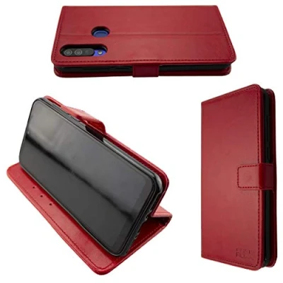 Afbeelding van caseroxx tas voor Beafon M6 Bookstyle Case in rood cover boek