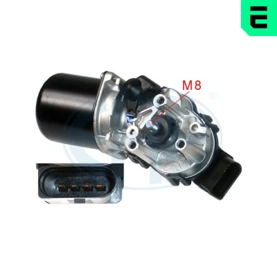 Afbeelding van ERA 460163A Ruitenwissermotor 12V Voor M8x1.25 AUDI: A2 (8Z0) 1.4, 1.2 TDI, 1.6 FSI, 1.4 TDI 2000 2005