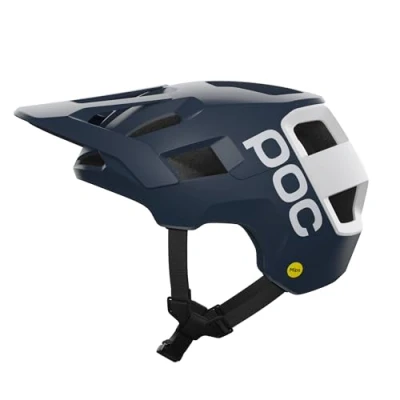 Afbeelding van POC Unisex Kortal Race MIPS helm voor volwassenen, mat Apatiet Navy Mat/Hydrogen White Mat, S (51 54 cm)