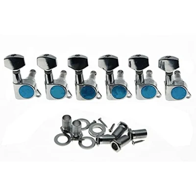 Afbeelding van Dopro Chrome 6 Inline Tuning Keys Gitaar Tuners Machine Heads voor Strat Tele