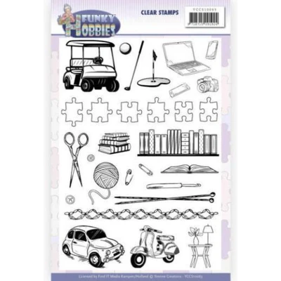 Afbeelding van Clear Stamps Funky Hobbies by Yvonne Creations