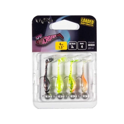Afbeelding van Fox Rage Ultra UV Micro Fry Loaded Softbait Set 4cm (3g) (4 Stuks) Shad