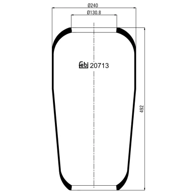 Afbeelding van Veerbalgen, luchtvering FEBI BILSTEIN 20713