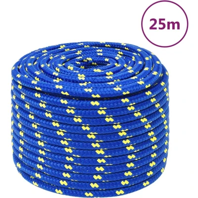 Afbeelding van vidaXL Boottouw 14 mm 25 m polypropeen blauw