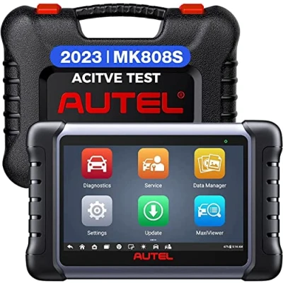 Afbeelding van Autel MaxiCOM MK808S Auto Diagnostisch Hulpmiddel, 2024 Bidirectioneel Gereedschap Hetzelfde als MK808BT PRO, 28+ Service, Actieve Test, Alle Systeemdiagnose,