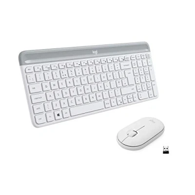 Afbeelding van Logitech MK470 toetsenbord Inclusief muis RF Draadloos QWERTY Italiaans Wit