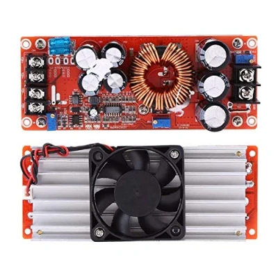 Afbeelding van 1200W boost converter DC step up module 18A 10V/60V naar 12V/83V constante stroom voeding LED driver