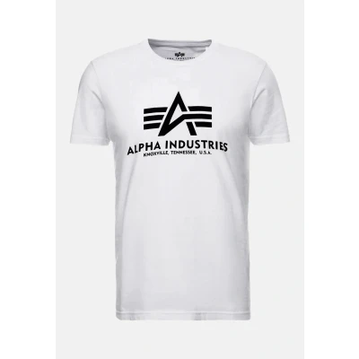 Afbeelding van Alpha Industries Tshirt print, Heren, Maat: Small, Weiss