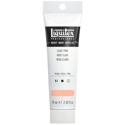 Afbeelding van Liquitex 1045810 Professional Heavy Body acrylverf in kunstenaarskwaliteit met uitstekende lichtechtheid en boterachtige consistentie, 59ml Tube, Light Portrait Pink