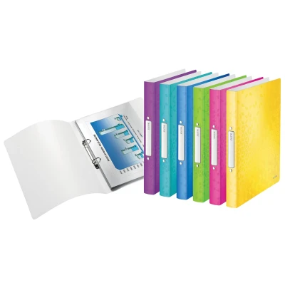 Afbeelding van 12x Leitz WOW ringmap, uit PP, ft A4, geassorteerde kleuren