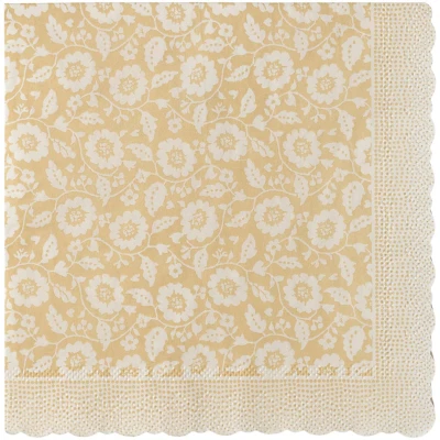 Afbeelding van Maileg servetten bloemen yellow 20st