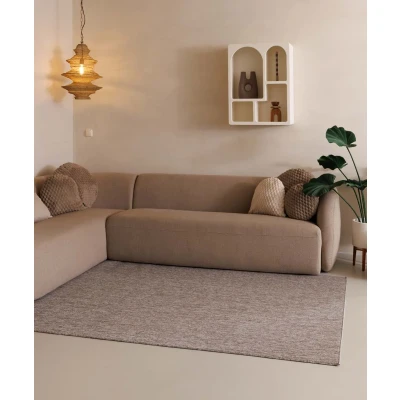 Afbeelding van Laagpolig Tapijt/Vloerkleed Lush Taupe/lichtgrijs 240x340 Cm