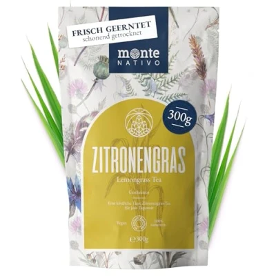 Afbeelding van Citroengras Thee Monte Nativo (300 g) 100 % puur en natuurlijk zonder toevoegingen bladeren als kruidenthee Aromatische Vruchtenthee IJs