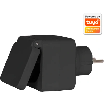 Afbeelding van Denver Slimme Stekker Met Energiemeter Alleen geschikt voor NL Tijdschakelaar Smart plug Indoor &amp; Outdoor app iOS en Android Amazon Alexa Google Home TUYA Waterproof PLO118