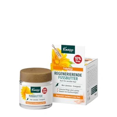 Afbeelding van Kneipp Regenererende voetboter, direct merkbaar gladde voeten dankzij 10% urea, citrusgeur met natuurlijke, etherische sinaasappelolie verfrist en werkt deodoriserend, 100 ml