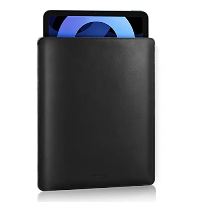 Afbeelding van MoKo 9 11 inch Tablet Sleeve, PU Leather Briefcase Slim Stylish Case Fits New iPad Pro M4/iPad Air M2 2024, 5/4/3th 10.9/10.5, 10/9/8th Gen 10.9/10.2,Tab S8/S9 11, Black