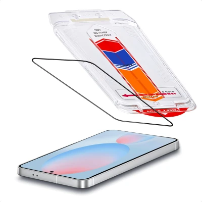 Afbeelding van Accezz Screen protector Geschikt voor Samsung Galaxy S24 FE glas screenprotector met anti dust applicator