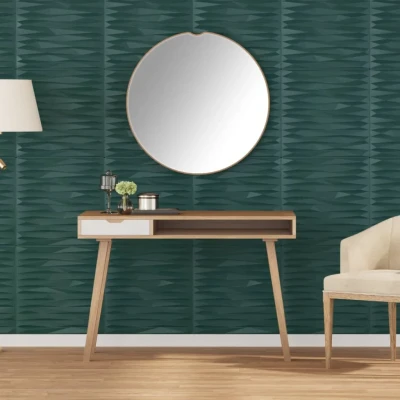 Afbeelding van vidaXL 48 st Wandpanelen steen 12 m² 50x50 cm XPS groen