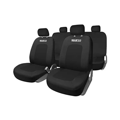 Afbeelding van Sparco autostoelhoes set Zwart