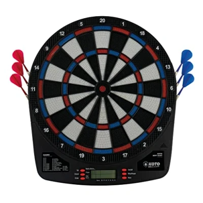 Afbeelding van KOTO Soft Easy, Elektronisch Dartbord, Dartbord met Softtip Darts, E Darts Multiplayer, 32 spellen en meer dan 590 variaties, Professioneel Dartspel, DartSet.
