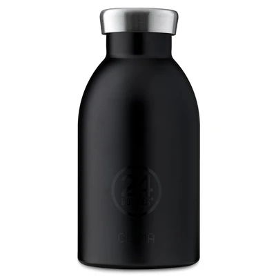 Afbeelding van Thermosfles Zwart Tuxedo Black 330 Ml RVS 24Bottles Basic Collection 7,3 X 15 Cm