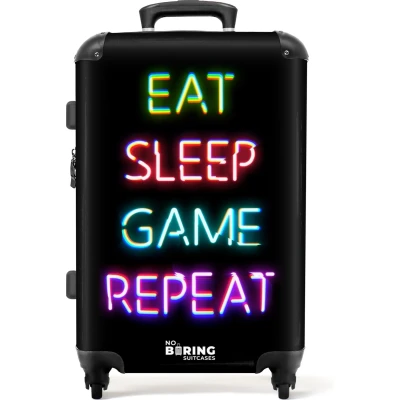 Afbeelding van NoBoringSuitcases.com® Kinderkoffer jongen Game koffer Trolley kind jongens 20 kg bagage