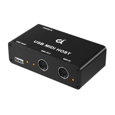 Afbeelding van DigitalLife USB MIDI Host Box, 1 Ingang/1 Uitgang Box met 5 PIN Interface, Brug naar Toetsenborden, Controllers (UMH 10)