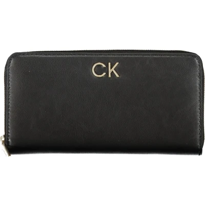 Afbeelding van Calvin Klein Jeans Meisjes Minimale Monogram MED ZA Portemonnees, Ck Zwart, One Size, zwart., Eén maat