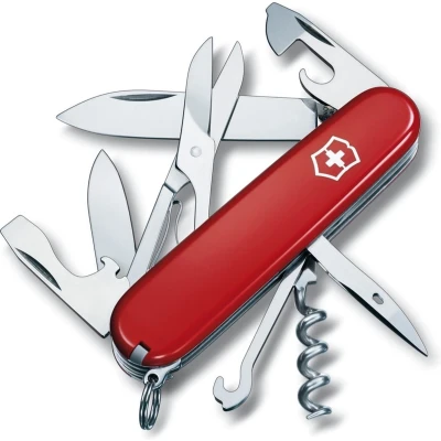 Afbeelding van Victorinox zakmes Climber transparant zilver 14 functies 91 mm doosje